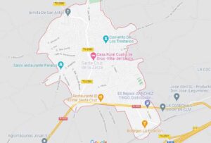 25 trabajadores vivían en condiciones pésimas en una nave de Santa Cruz de la Zarza. Imagen: Google Maps