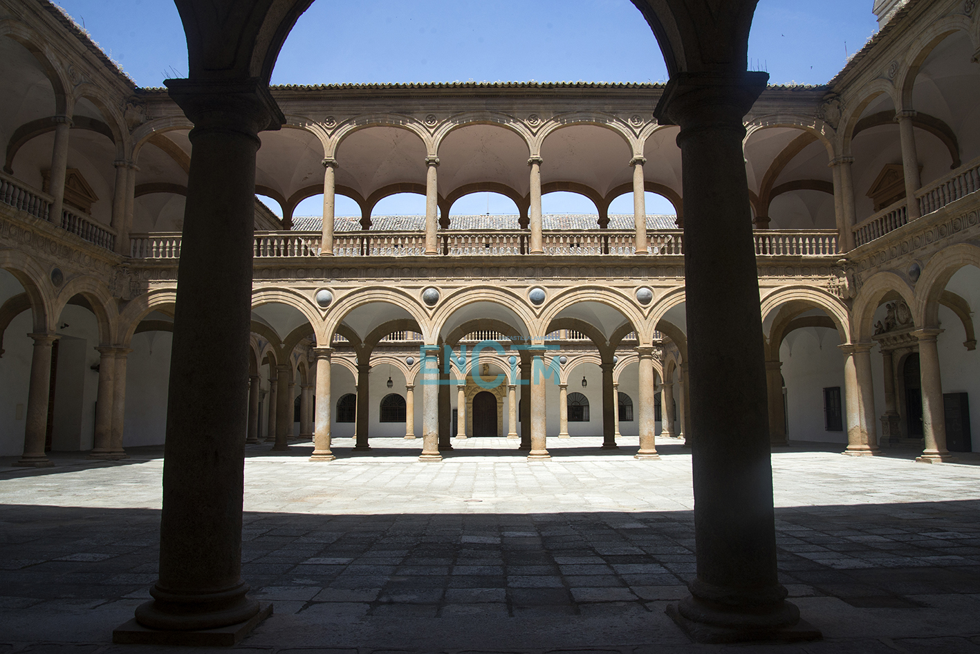 Claustro del Hospital de Tavera, donde está el Archivo de la Nobleza. Foto: Rebeca Arango.