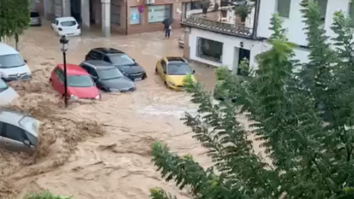 Así estaba Argés esta tarde. Tremendo.