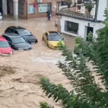 Así estaba Argés esta tarde. Tremendo.