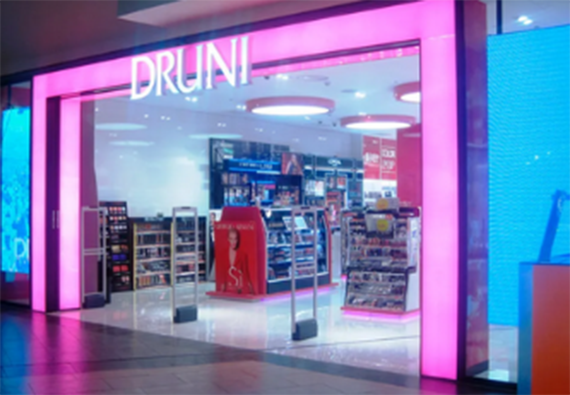 Imagen corporativa de una perfumería Druni.