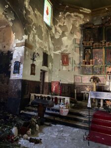 Desperfectos en la iglesia de Carranque