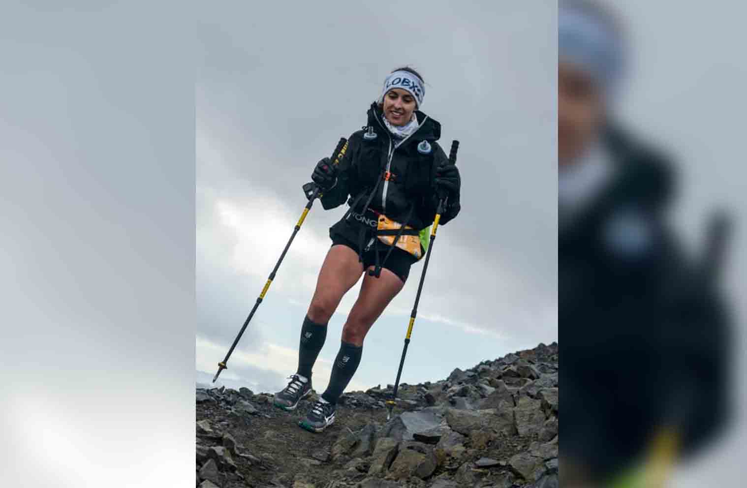 Maigua Ojeda en los volcanes de Islandia, donde se disputa la Volcano UltraMarathon.