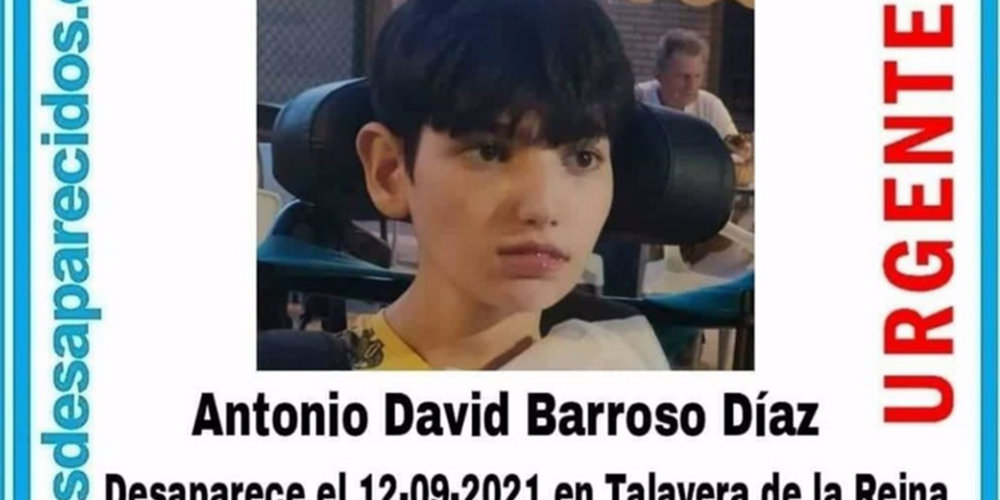 El joven desaparecido desde hace unos días.