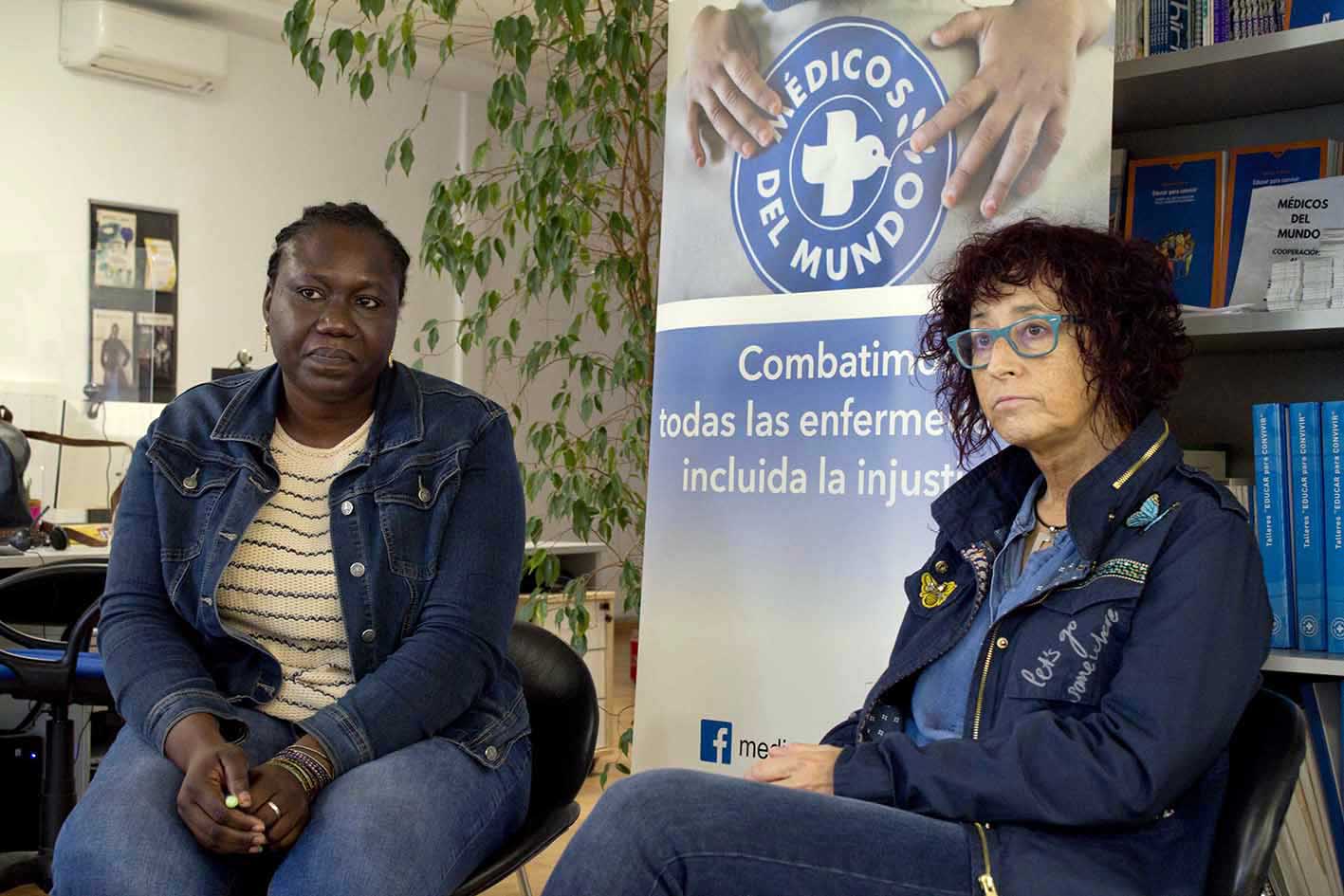 Aisse Dansoko Cisse e Idoia Ugarte.