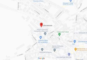 Calle Mediodía en Lominchar, donde un hombre fue atendido por apuñalamiento. Imagen: Google Maps