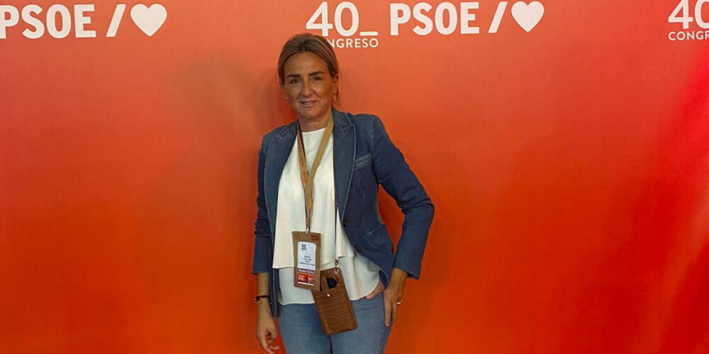 Milagros Tolón, durante la Convención del PSOE que se está celebrando en Valencia.