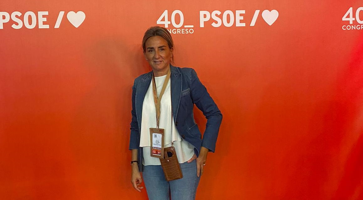 Milagros Tolón, durante la Convención del PSOE que se está celebrando en Valencia.