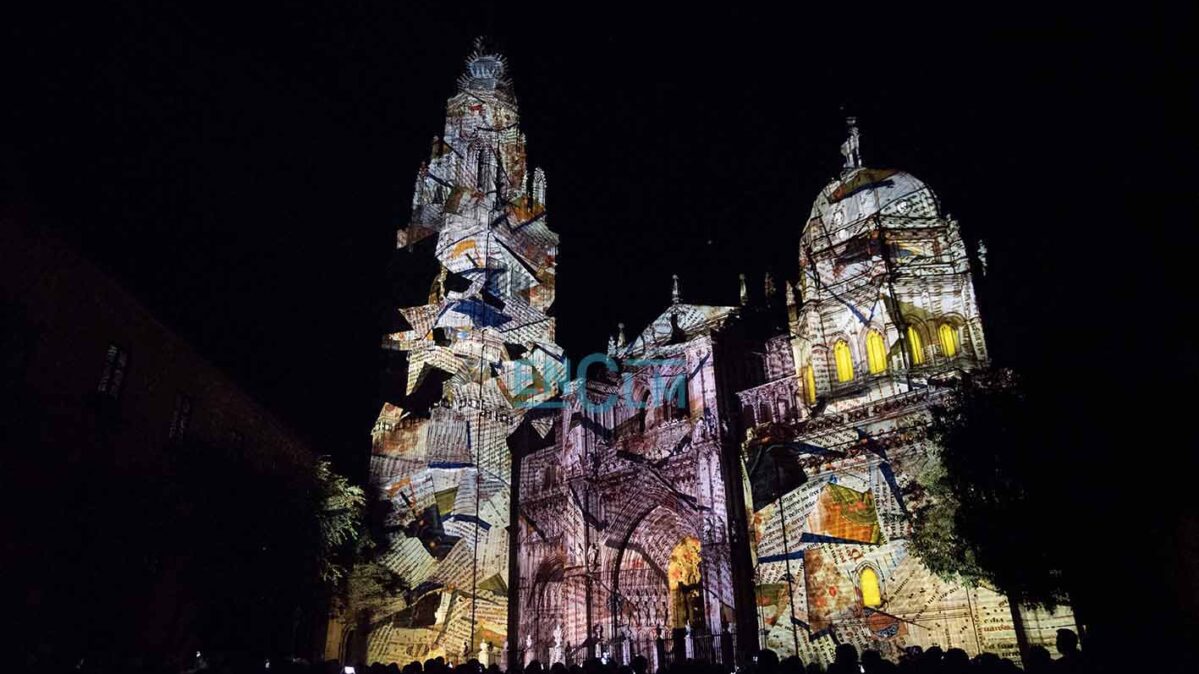 Luz Toledo sobre la Catedral de Toledo en una imagen de 2021. Imagen: Rebeca Arango.