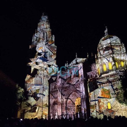 Luz Toledo sobre la Catedral de Toledo en una imagen de 2021. Imagen: Rebeca Arango.