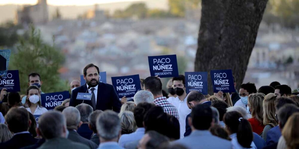 Paco Núñez, presentando su candidatura en Toledo