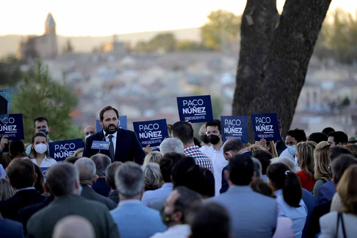 Paco Núñez, presentando su candidatura en Toledo