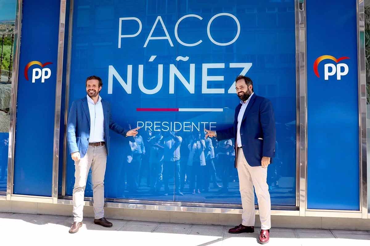 Paco Núñez y Pablo Casado, en Toledo