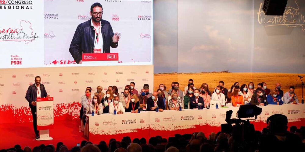 Un instante del XII Congreso regional del PSOE CLM, en su inicio