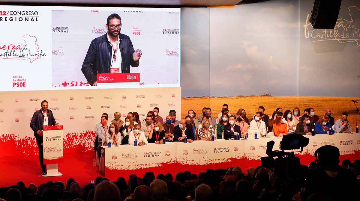 Un instante del XII Congreso regional del PSOE CLM, en su inicio