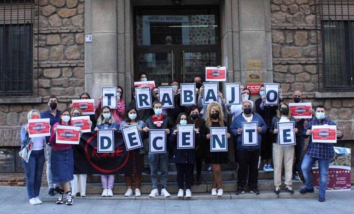 UGT CLM se ha concentrado en su sede en Toledo