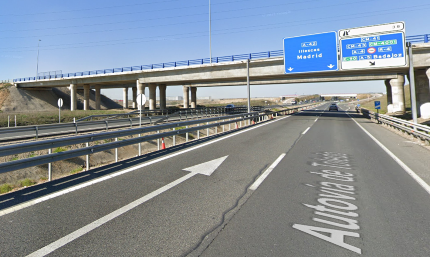El accidente se produjo en la autovía A-42, en el término municipal de Illescas.