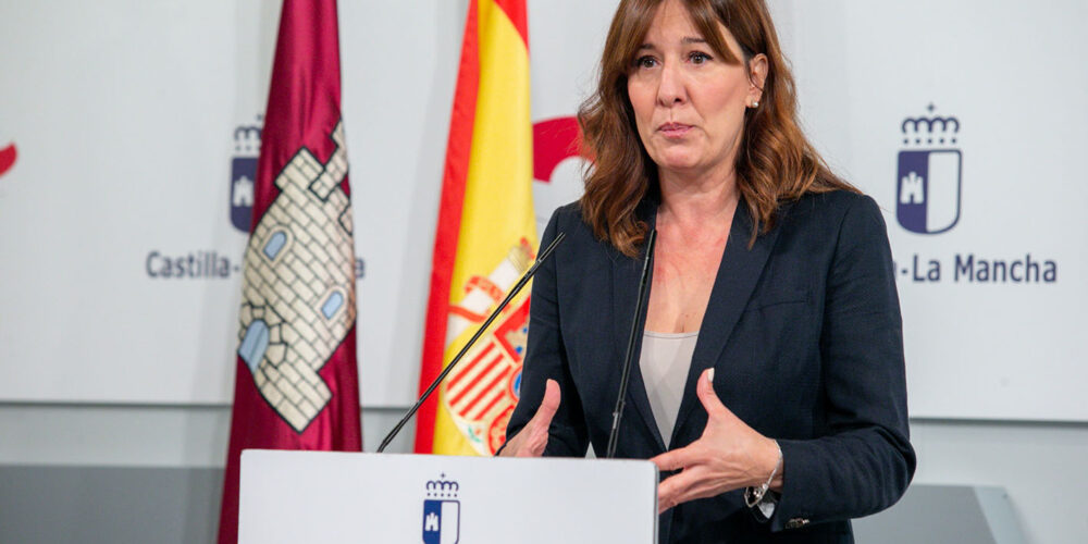 Blanca Fernández, consejera de Igualdad y portavoz del Gobierno de Castilla-La Mancha.