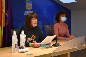 Las concejalas de Seguridad y de Medio Ambiente de Guadalajara, Pilar Sánchez y María Ángeles García.