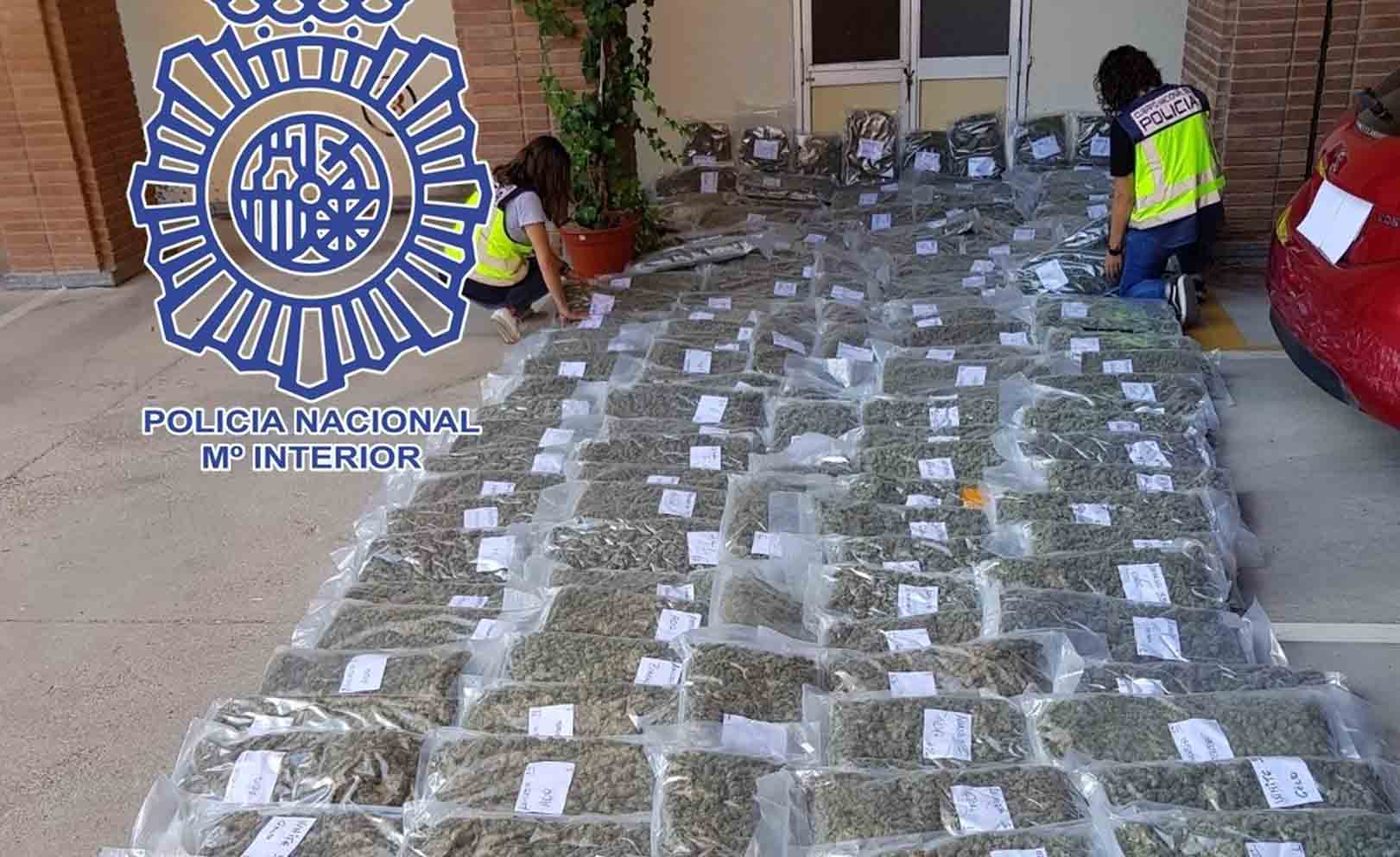 Droga incautada en Yuncos