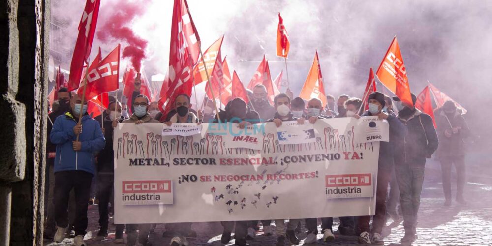 CCOO avisa de protestas más contundentes si el convenio no atiende a los mínimos derechos de los trabajadores. Foto: Ainhoa Aranda.