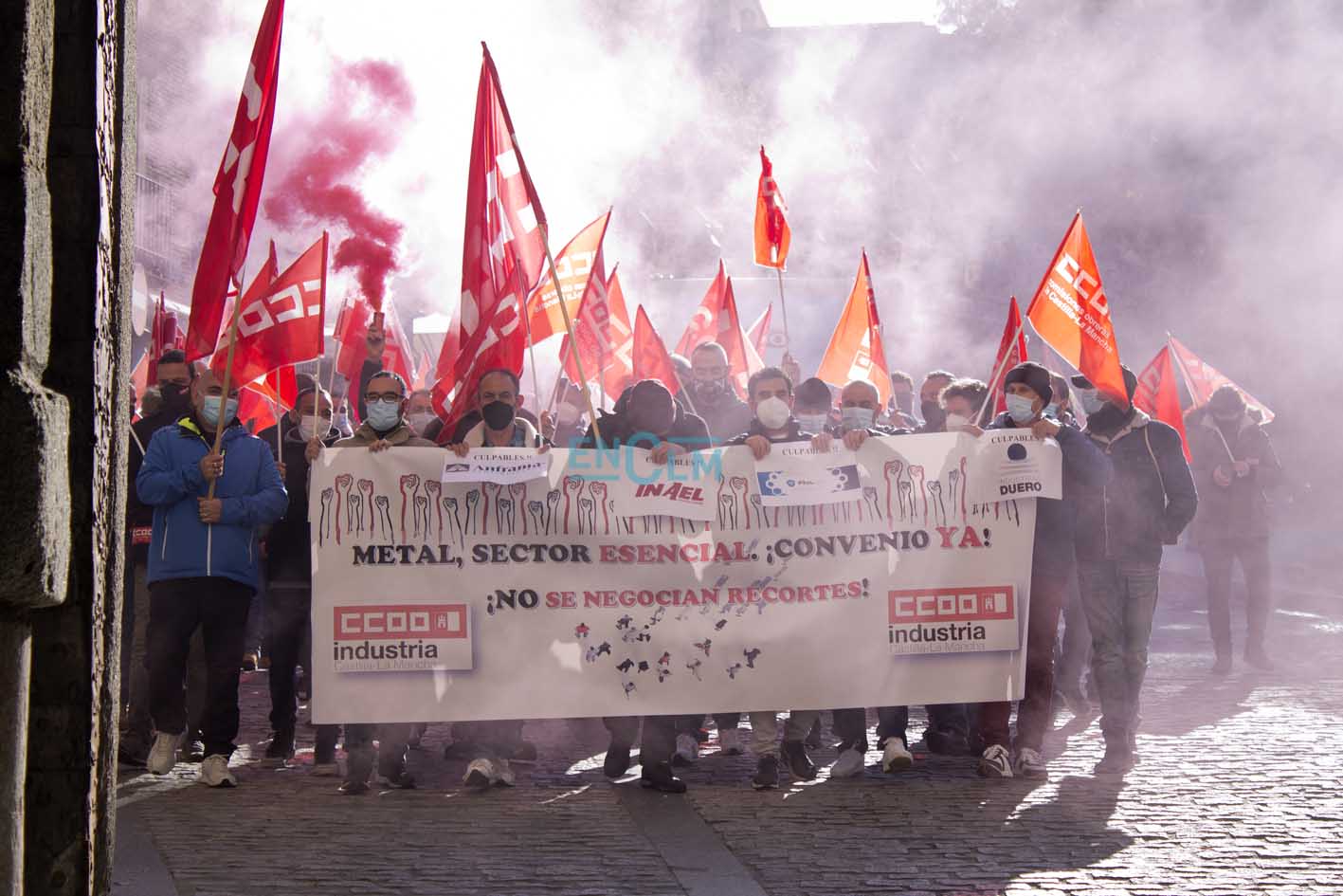 CCOO avisa de protestas más contundentes si el convenio no atiende a los mínimos derechos de los trabajadores. Foto: Ainhoa Aranda.