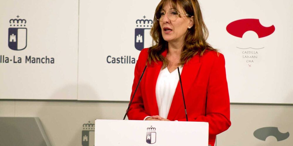 La portavoz del Gobierno de Castilla-La Mancha, Blanca Fernández. Foto: Ainhoa Aranda. Foto: Ainhoa Aranda.