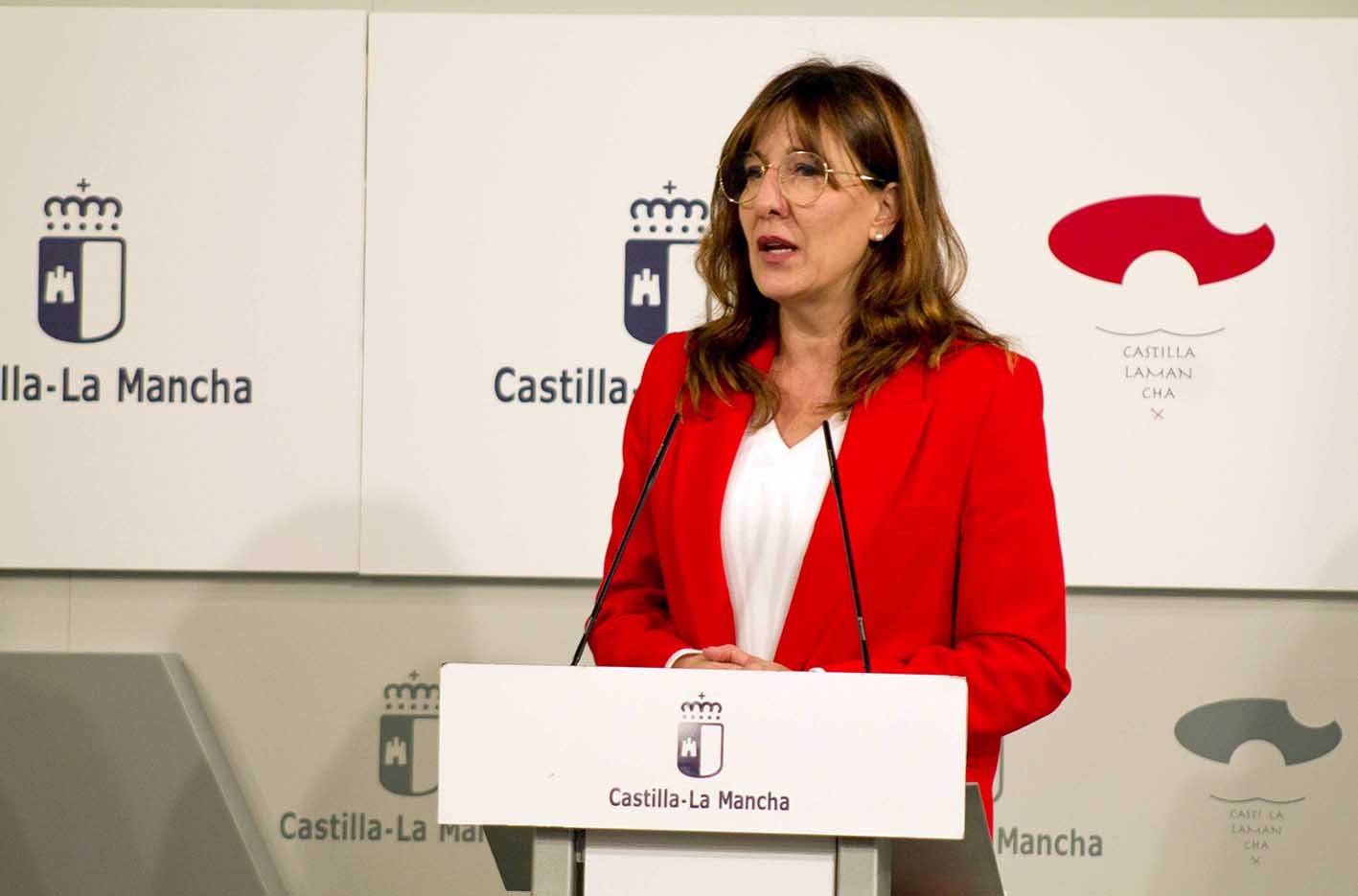 La portavoz del Gobierno de Castilla-La Mancha, Blanca Fernández. Foto: Ainhoa Aranda. Foto: Ainhoa Aranda.