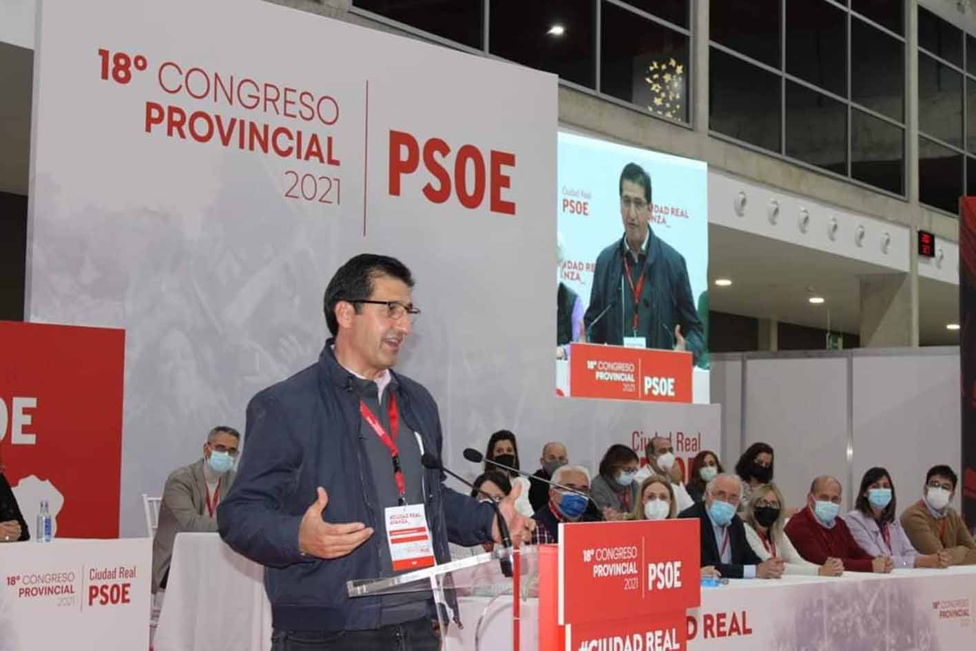 José Manuel Caballero vuelve a ser el secretario general del PSOE de Ciudad Real.