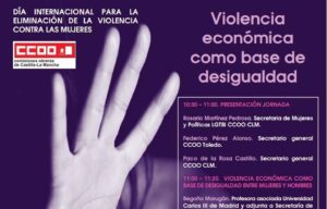 Fragmento del cartel de una jornada contra la violencia machista.