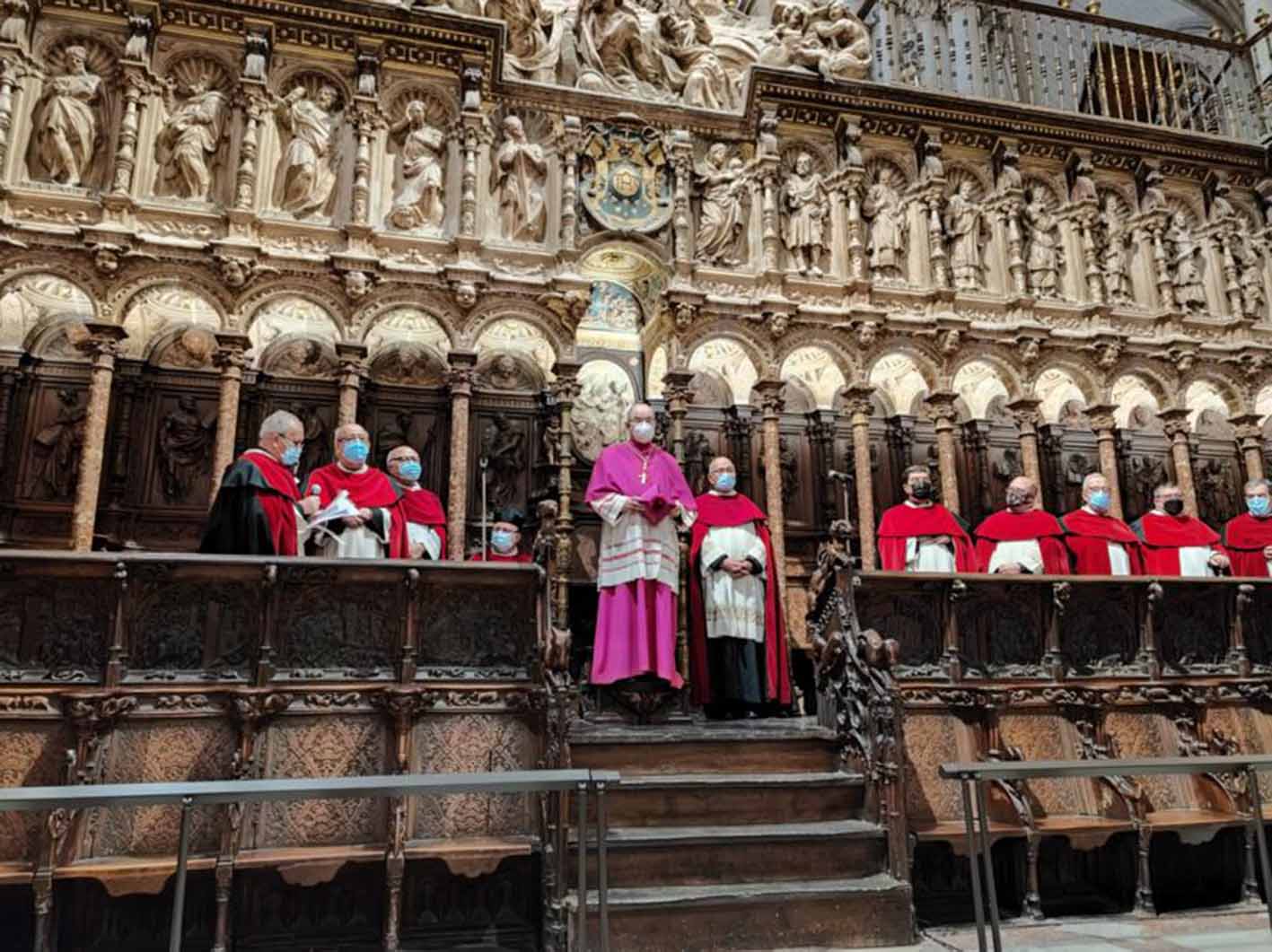 Toma de posesión del nuevo deán de la Catedral de Toledo.