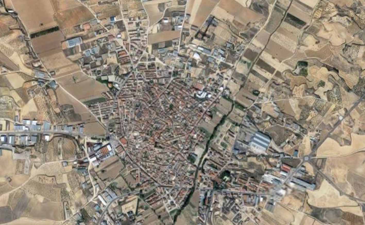 Pelea en Iniesta (Cuenca) que acabó en dos heridos. Imagen: Google Maps.