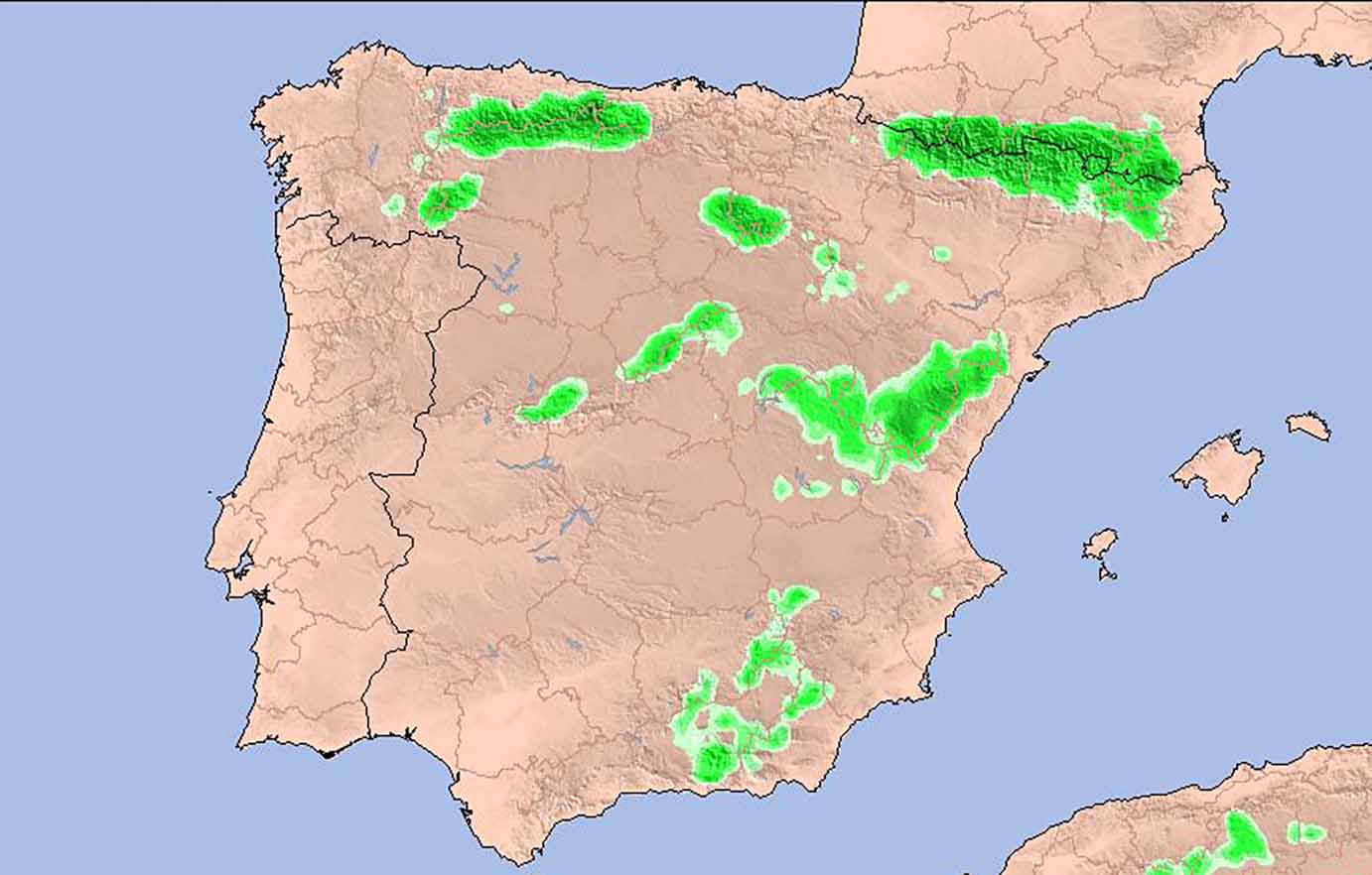 Previsión de nevadas y DANA de Meteored en la península