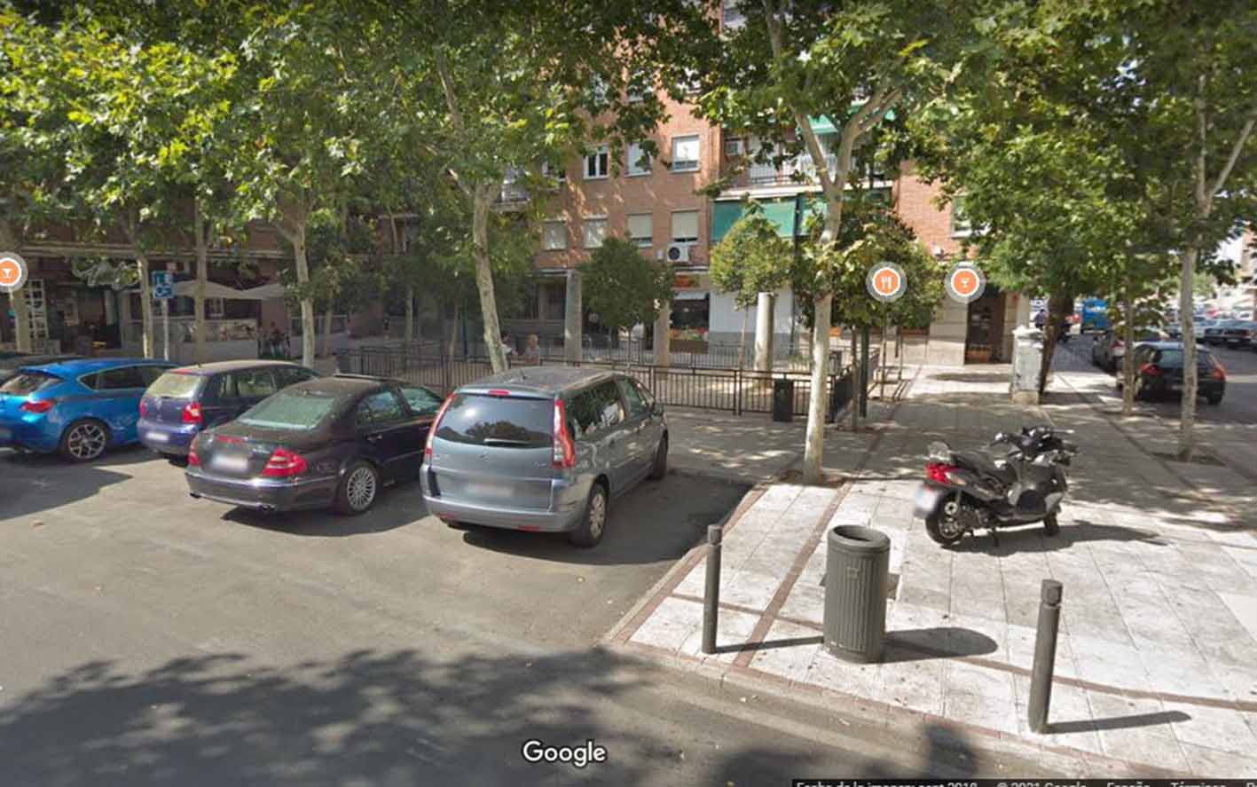 Suceso grave ocurrido a la salida de un pub en la Plaza Cuba de Toledo. Foto: Google Maps.