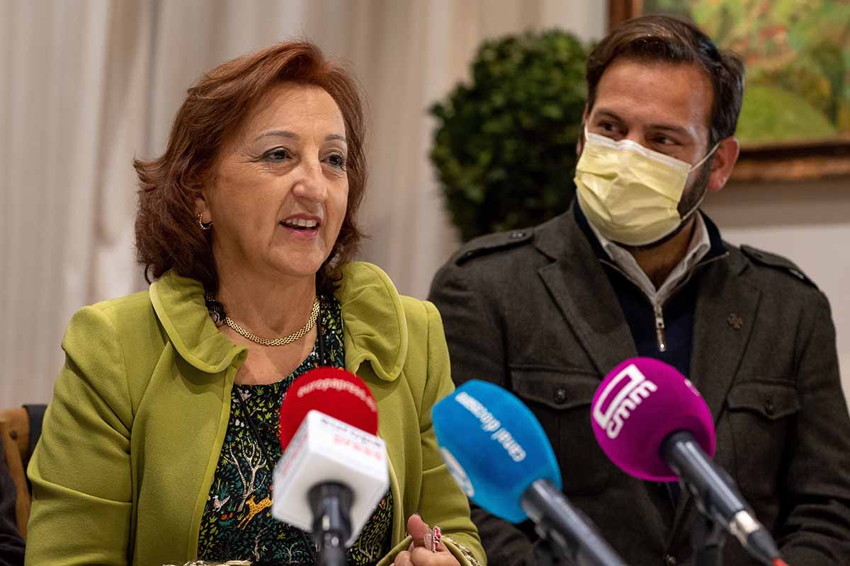 Sagrario Gutiérrez, en la presentación de la Fundación Guarrazar. Foto: EFE