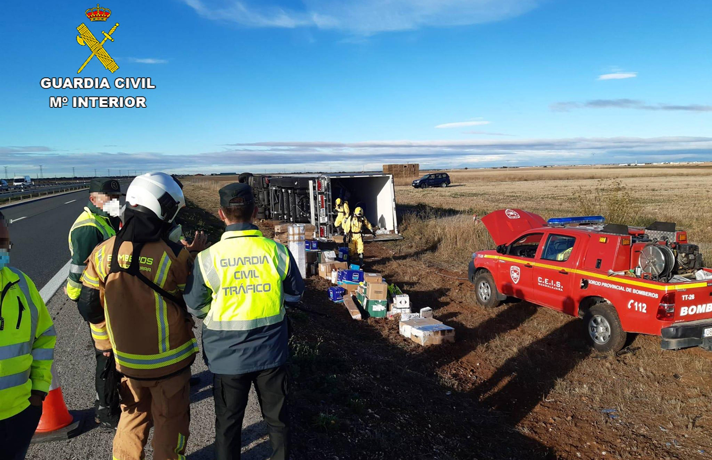 El accidente ocurrió el día 5 y el vehículo se salió de la carretera y volcó.