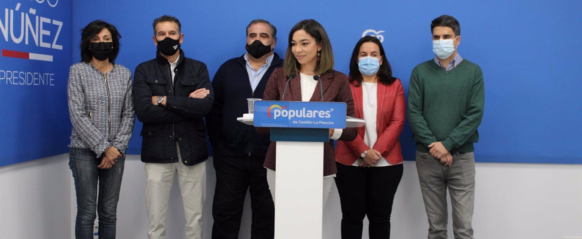 Claudia Alonso en su despedida del Ayuntamiento de Toledo.