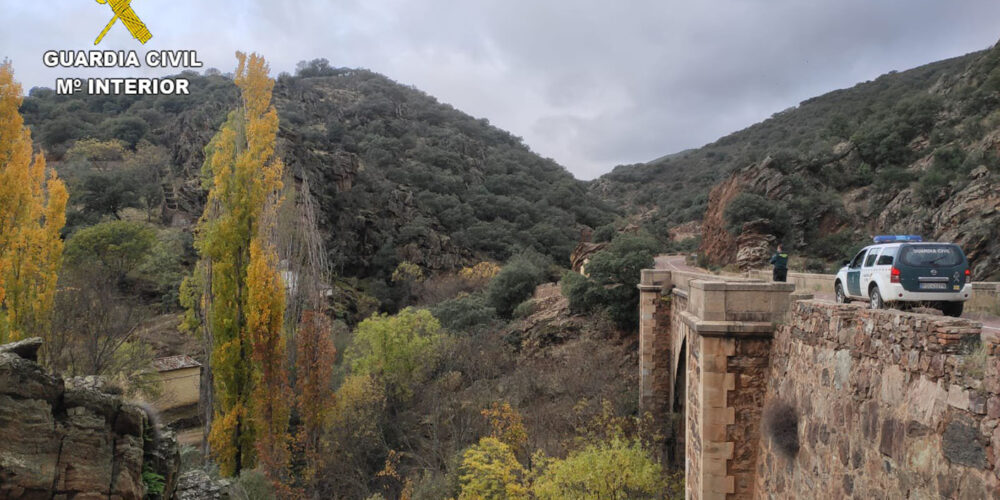 Garganta de las lanchas, en Robledo del Mazo (Toledo), donde se accidentó la senderista.