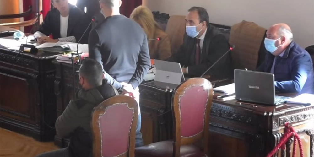 Imagen del juicio por la muerte de un hombre en Yuncos, que se celebra en la Audiencia Provincial de Toledo. Imagen captada de YouTube por Europa Press.