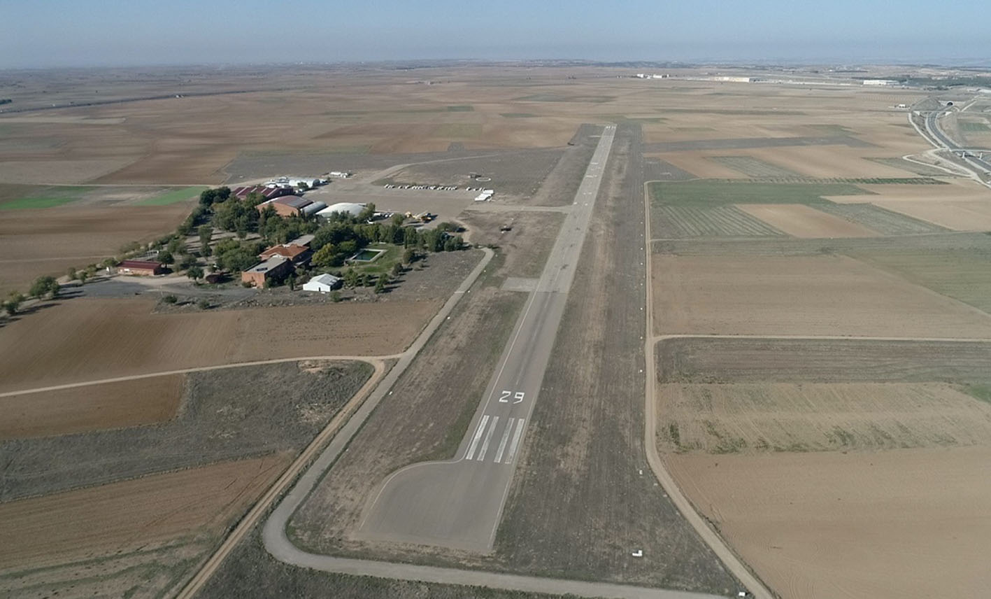 Aeródromo de Ocaña, en la provincia de Toledo.