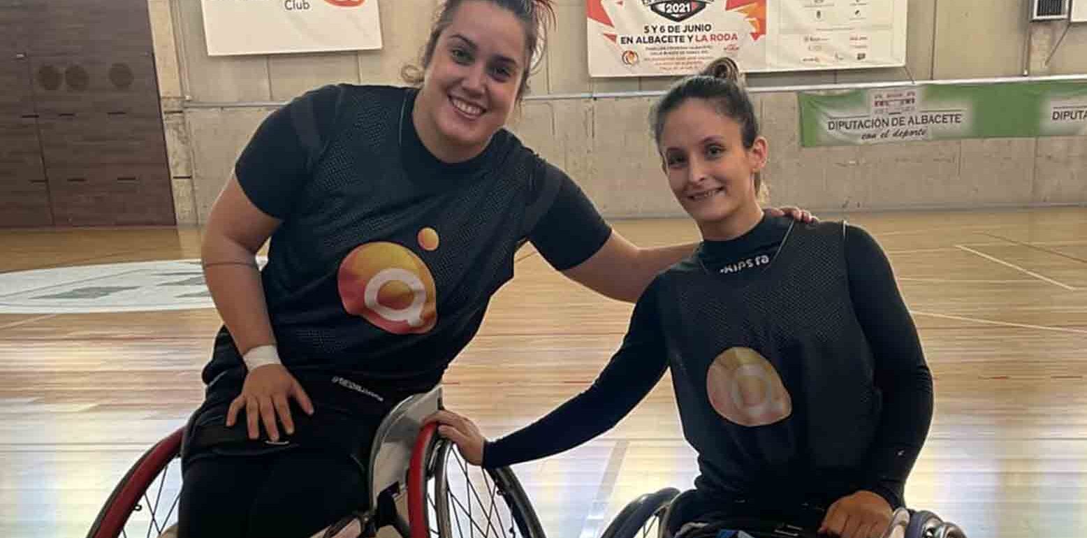 Vicky Pérez y Almu Montiel, jugadoras del BSR Amiab.