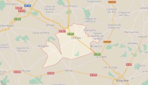Accidente mortal de tráfico en el término de La Roda. Imagen: Google Maps.