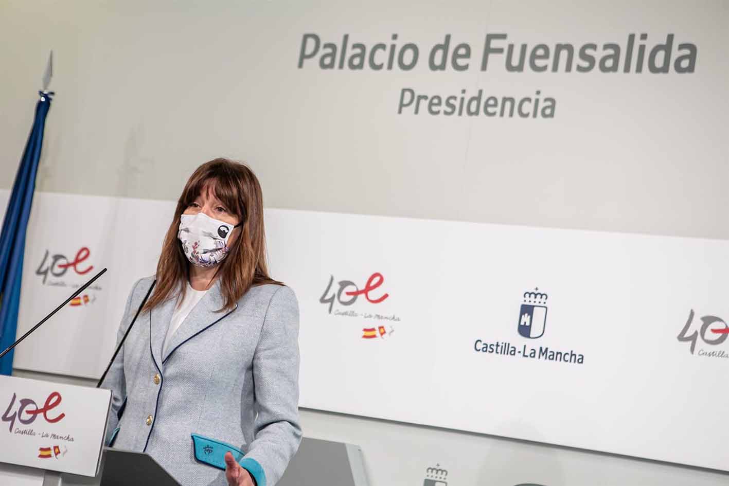 Blanca Fernández, durante la rueda de prensa.