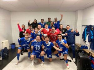 Por fin llegó la primera victoria del Manzanares FS Quesos el Hidalgo. Foto: Manzanares FS.