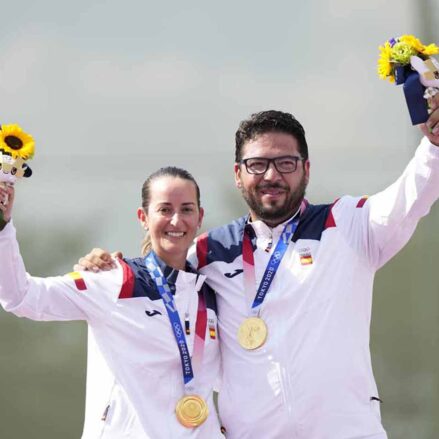 Y al fin lo logró: Alberto Fernández ganó el oro olímpico (junto a Fátima Gálvez).