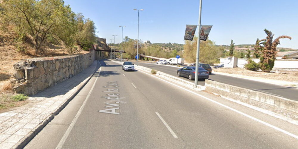 Avenida de la Cava, en Toledo, donde se ha producido el trágico accidente.