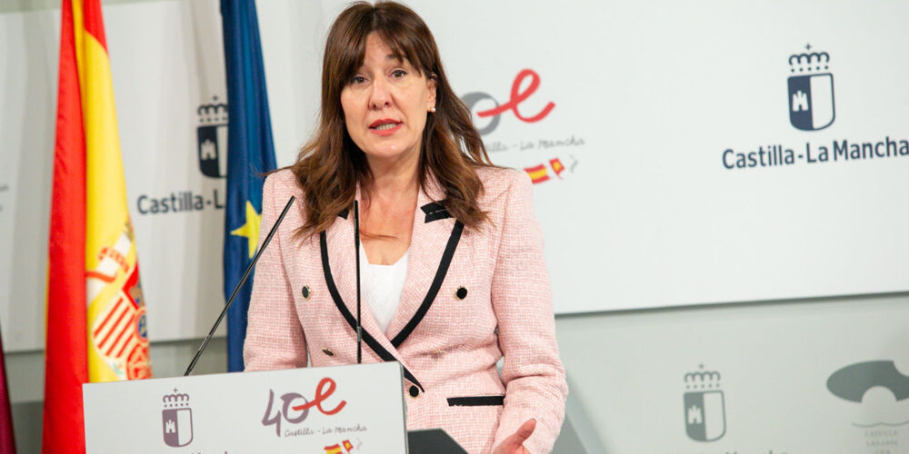 Blanca Fernández, portavoz del Gobierno de Castilla-La Mancha.