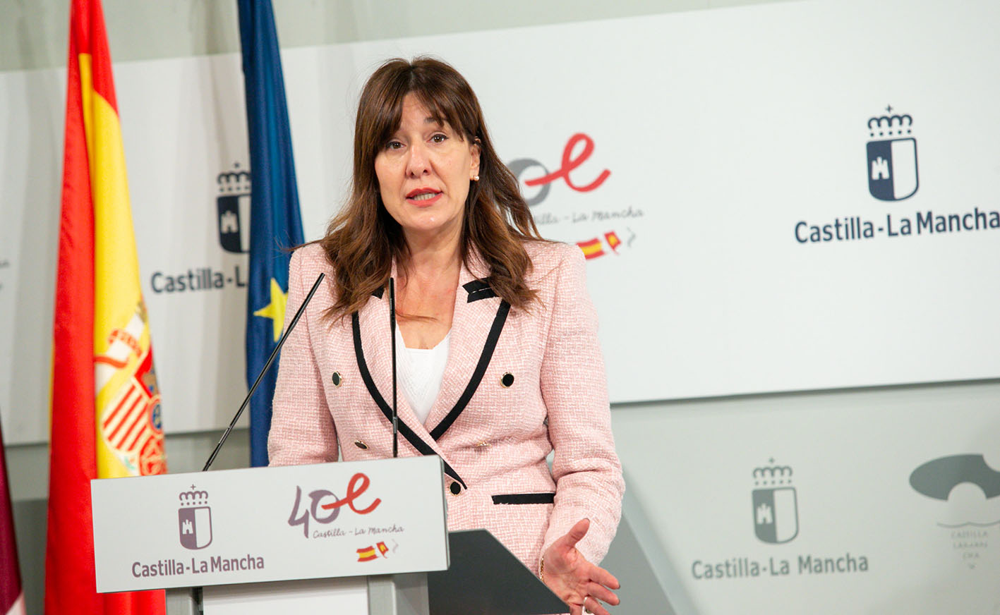 Blanca Fernández, portavoz del Gobierno de Castilla-La Mancha.