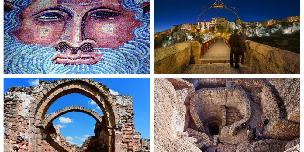 Yacimiento de Carranque, casco antiguo de Cuenca, Recópolis y Motilla de Azuer. © Turismo de Castilla-La Mancha / David Blázquez.