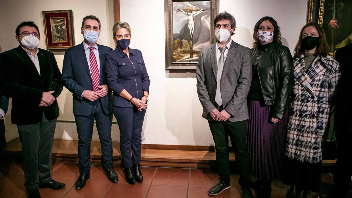 Presentación del cuadro "Crucifixión" en el Museo del Greco.